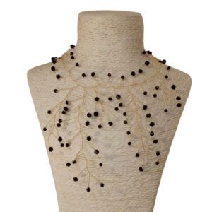 Choker dorado con perlas Blossom